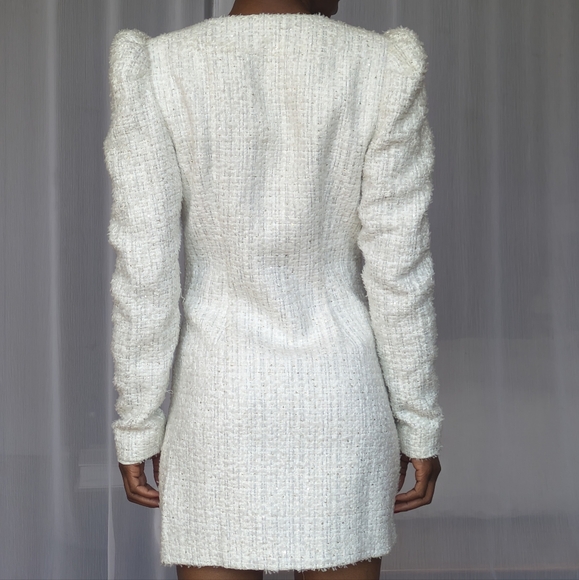 NBD Revolve Bridget Mini Dress - White Metallic | Small - Picture 3 of 7